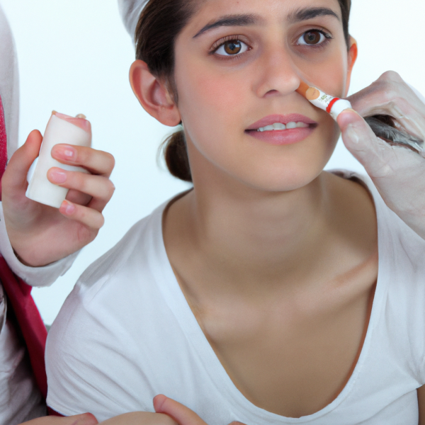 Cosmetic testing on human volunteers